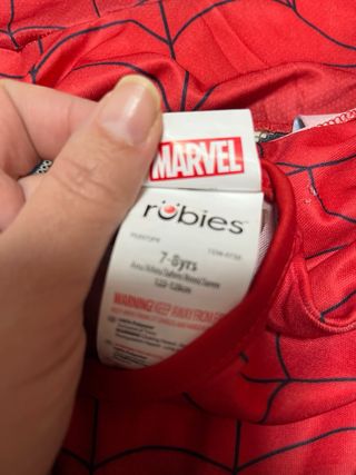 Disfraz Spiderman Talla 7-8 años