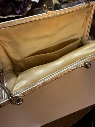 Bolso Malla Vintage Plateado