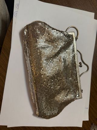Bolso Malla Vintage Plateado
