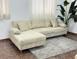 Chollo sofá chaiselongue barato