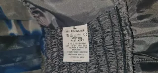 Vestido largo fiesta azul y gris