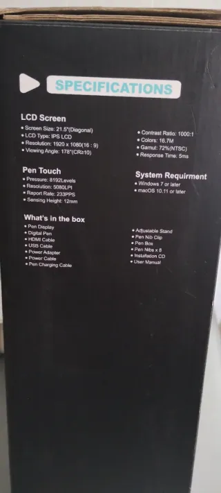 Tableta digital Huion Kamvas Pro GT 221