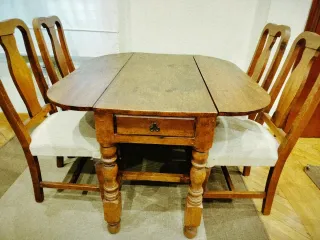 Mesa de comedor rústica