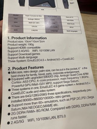 Super Console X2 Pro con juegos