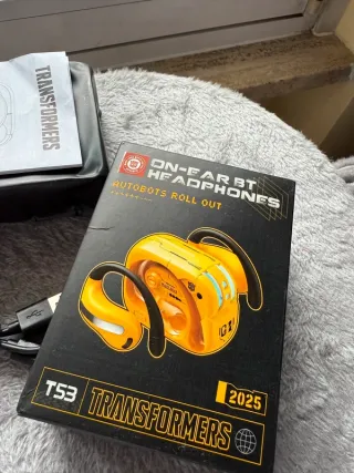 Cuffie Transformers Gialle