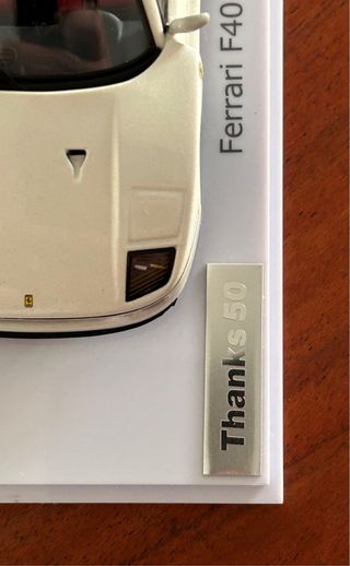 Ferrari F40 Lightweight Kyosho White Pearl 50 Year