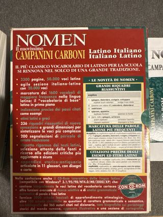 Nomen: Il Nuovissimo Campanini Carboni : Latino...