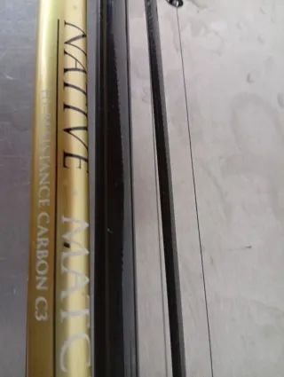 Cañas de pesca a la inglesa 3.90m carbono