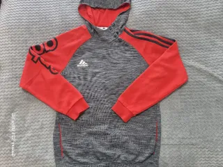 Sudadera Adidas Gris y Roja Talla XS