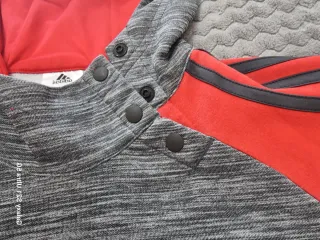 Sudadera Adidas Gris y Roja Talla XS