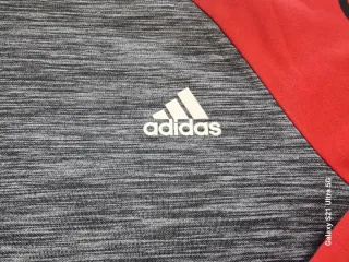 Sudadera Adidas Gris y Roja Talla XS
