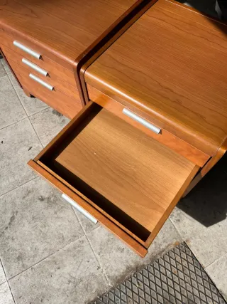 Mesitas de noche de madera (2 unidades)