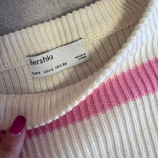 Jersey de rayas rosa y blanco