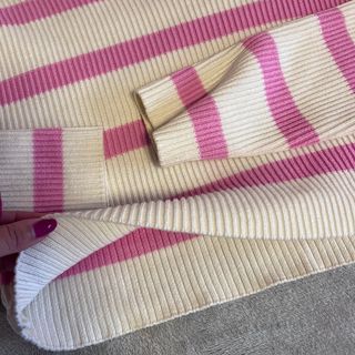 Jersey de rayas rosa y blanco