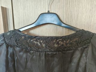 Camicetta H&M nera con pizzo taglia S