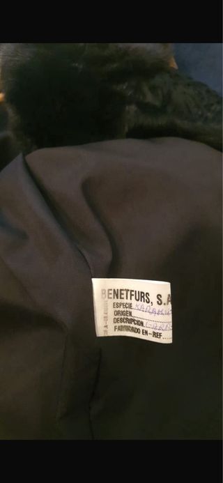 Abrigo de astracán negro