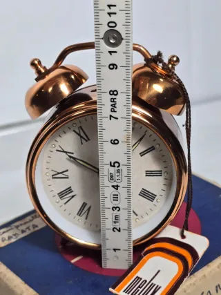 Orologio sveglia Melux rame due campane