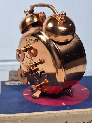 Orologio sveglia Melux rame due campane