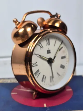 Orologio sveglia Melux rame due campane