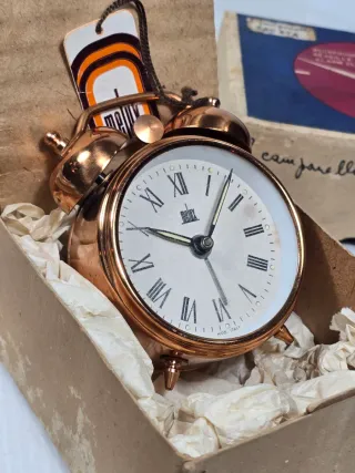 Orologio sveglia Melux rame due campane