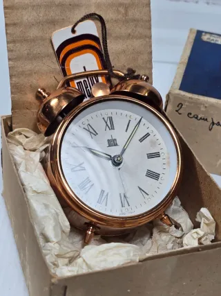 Orologio sveglia Melux rame due campane