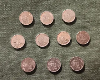 Lote 10x 1 Peseta Juan Carlos I