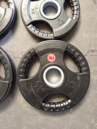 Discos de Pesas Caucho 50mm Triple Agarre