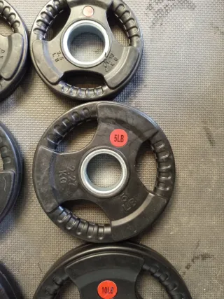 Discos de Pesas Caucho 50mm Triple Agarre