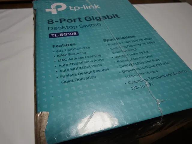 TP-Link TL-SG108 Switch Gigabit 8 Puertos