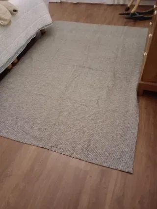 Tappeto Ikea a Quadri Bianco e Nero 2'14x1'52