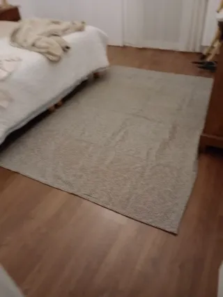 Tappeto Ikea a Quadri Bianco e Nero 2'14x1'52