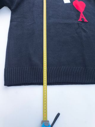 Jersey Ami Paris Corazón Rojo Negro