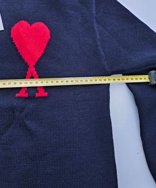 Jersey Ami Paris Corazón Rojo Negro