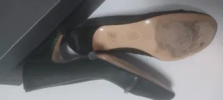 Zapatos Salon Piel Bosque Tacon Talla 40