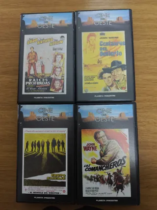 Colección 10 Películas VHS Cine del Oeste 12€