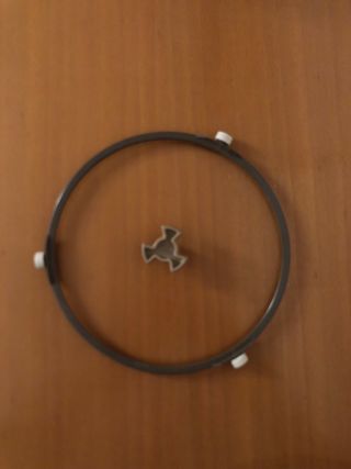 Plato de microondas de cristal y accesorios