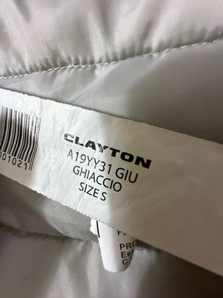 Piumino Clayton Grigio Taglia S