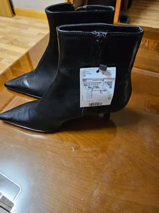 Botines Mango Talla 36 Negros