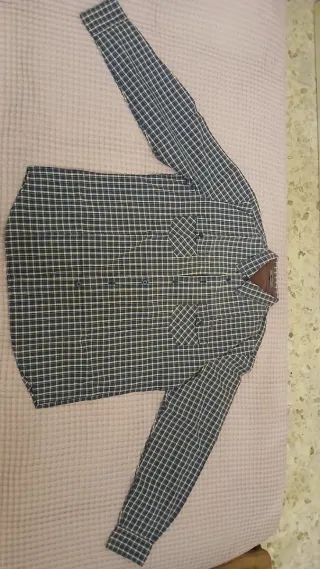 Camicia uomo a quadri blu, amaranto bianchi