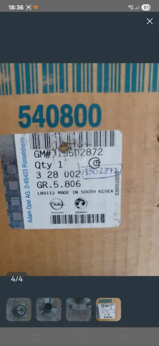 RODAMIENTO CHREVOLET CRUZE