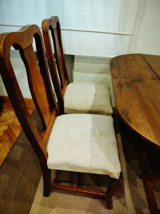 Sillas de comedor rústicas