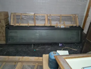 Puertas correderas plegable cristal y aluminio