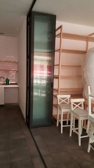 Puertas correderas plegable cristal y aluminio