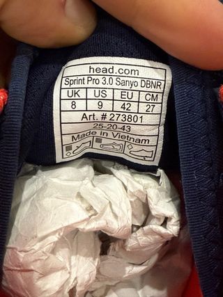 Sapatilhas Head Sprint Pro 3.0 - Azul/Vermelho