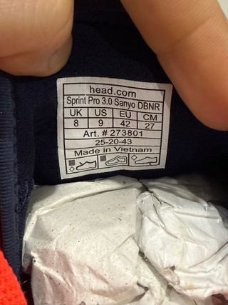 Sapatilhas Head Sprint Pro 3.0 - Azul/Vermelho