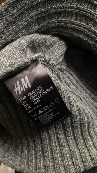 Berretto lana unisex grigio