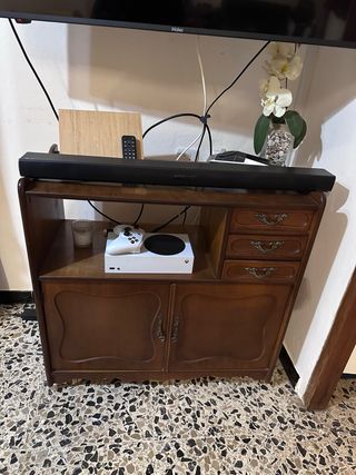 Mueble TV Auxiliar Madera Clásico