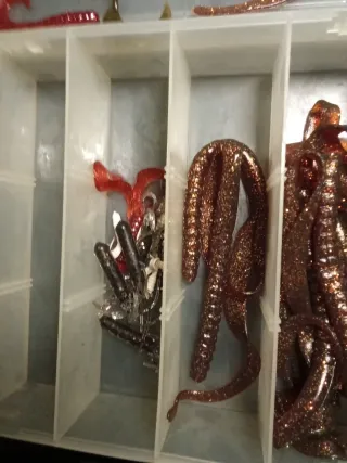 Caja de vinilos de pesca