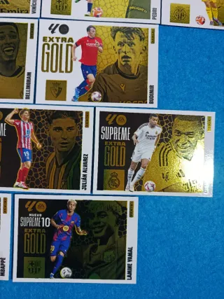 15 cromos extra gold liga este 25-26