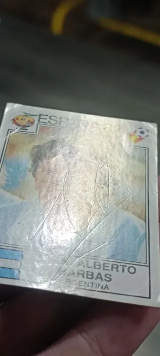 Cromos firmado Juan Alberto Barbas